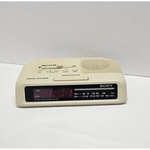 Sony Dream Machine ICF-C25 Alarm Clock Radio AM FM Tested Works Vintage